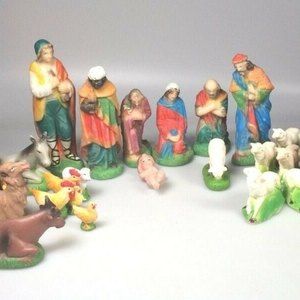 Nativity Scene Christmas display Mary baby Bartolini Hijo Taller